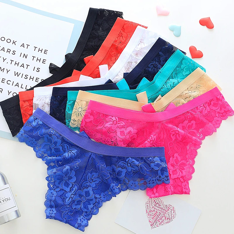 

5pcs/lot Women Cheecky Panties Bow Underwear Female Lolita Briefs Solid Color Underpants Sweet Small Size Intimate Panty 1515nP5