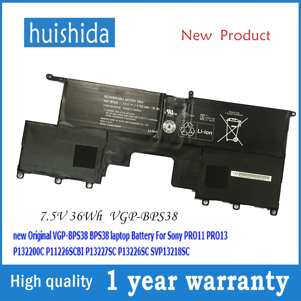 Аккумулятор для ноутбука Sony PRO11 PRO13 P13227SC P132200C SVP13218SC P11226SCBI series 7 5 в 36