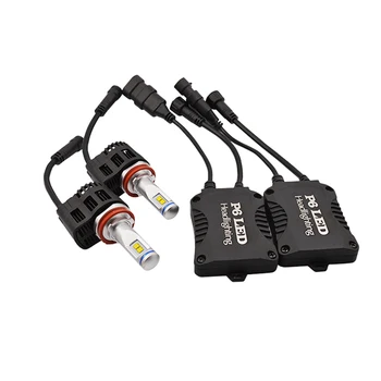 

P6 H11 55W 5200Lm High Power Led Headlight Conversion Kit H11 OEM Replacement Head Light Lamp 6000K 9012 H8 H9 H11 9005 9006
