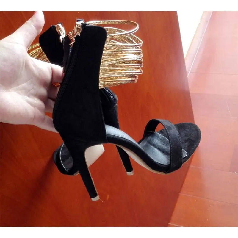 Новые женские босоножки, Размеры 35-42 пикантные вечерние женские туфли на высоком тонком каблуке с открытым носком, весна-лето Лучшая Женская обувь на высоком каблуке,# Y0605388G