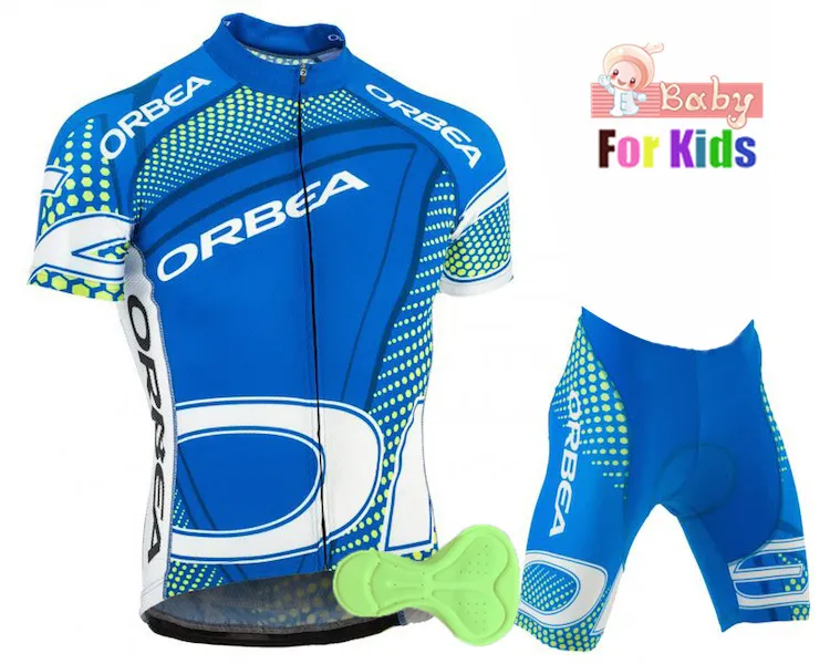 

2018 Orbea Boys Pro Cycling Jersey Set Ropa Ciclismo Cycling Kit for Kids Breathable Quick Dry Bicycle Clothing Children Girl