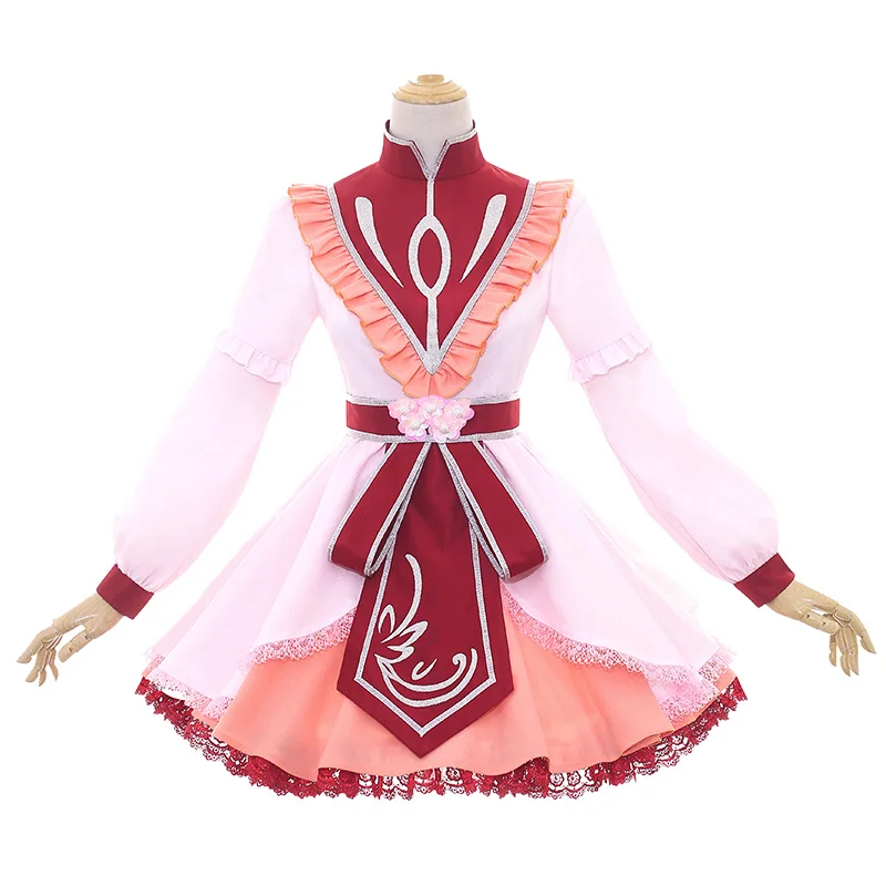 [VOORRAAD] 2018 Spel Koning van Groly Roze Lolita Jurk Dagelijkse Doek Cosplay Kostuum Voor Vrouwen Halloween Carnaval Gratis verzending Nieuwe.
