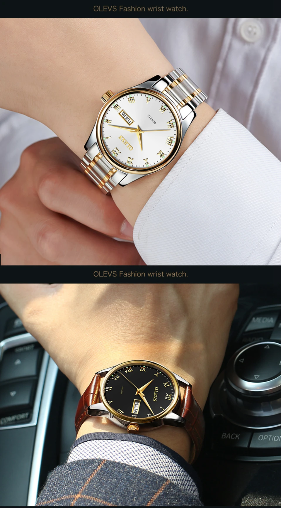 OLEVS мужские часы лучший бренд класса люкс Для женщин часы relogio feminino часы Нержавеющая сталь водонепроницаемый пару часов