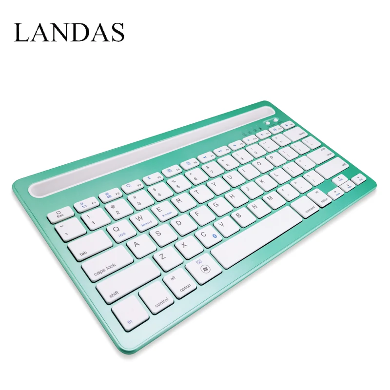 

Landas Wireless Bluetooth Keyboard With Stand For Xiao Mi Tablet CellPhone Wireless Socket Keyboard Stand For iPad Laptop