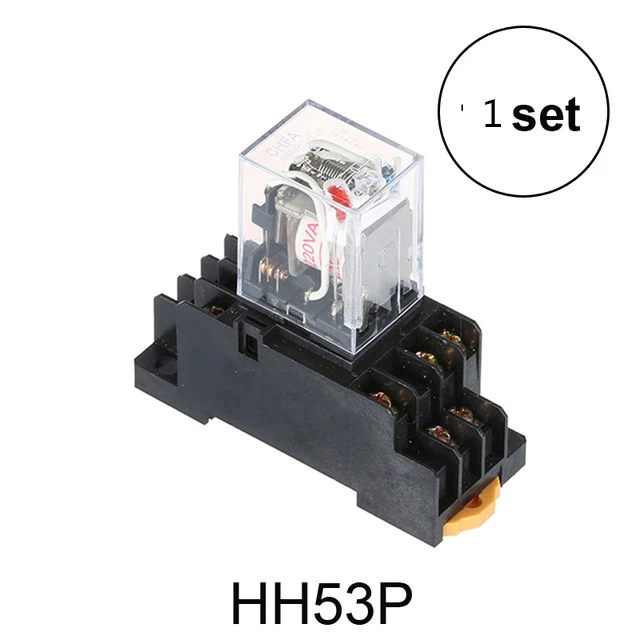 

DMWD MY3 HH53P MY3NJ 11-Pin DC12V/DC24V/DC110V/AC220V Coil General Purpose Micro Mini Relay with socket base