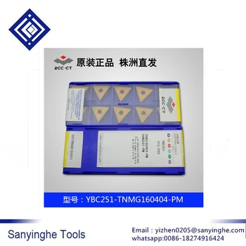 

ZCC.CT YBC251 TNMG160404-PM lathe tools cnc carbide turning inserts cutter