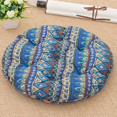 

Round Linen Meditation Cushion Thickening Japanese Style Futon Floor Cushions Seat
