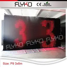 3x6 м P9 вечерние изображение занавес с полным цветом свет воспроизведения программ