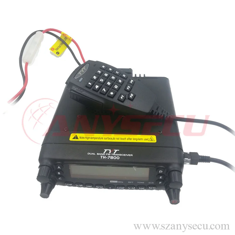 free shipping TYT TH-7800 Dual Band 136-174/400-480MHz Mobile Radio Amateur VHF/UHF transceiver 50 CTCSS Tones/1024 DCS Codes