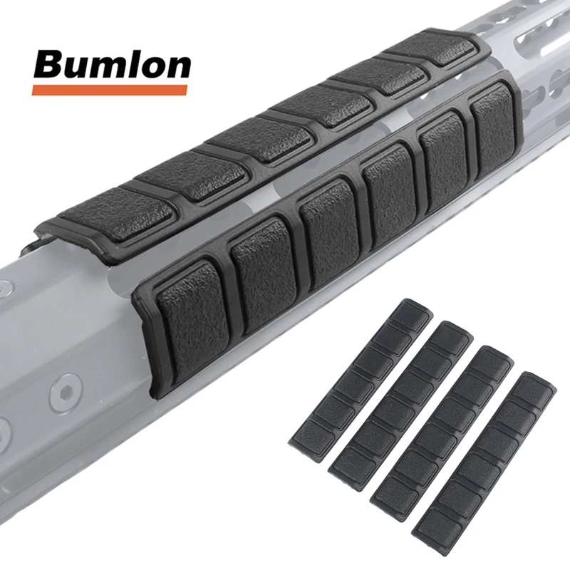 4Pcs/Set Tactical KeyMod Rubber Soft Rail Cover Keymod Rail Panels Type