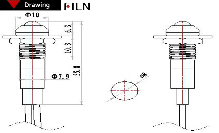 12v led indicator light