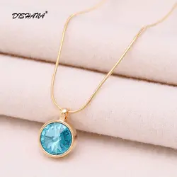 Женское модное ожерелье s & pendant Jewelry классическое ожерелье Pendule Gold-color подвеска с австрийским кристаллом Изготовление ювелирных изделий (X0217)
