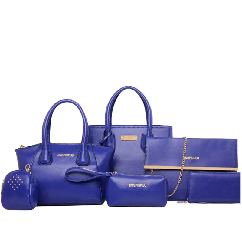 

6pcs Women Handbag Set Bolsa Feminina Fashion Designer PU Leather Crossbody Bags Ladies Shoulder Messenger Bag sac a main