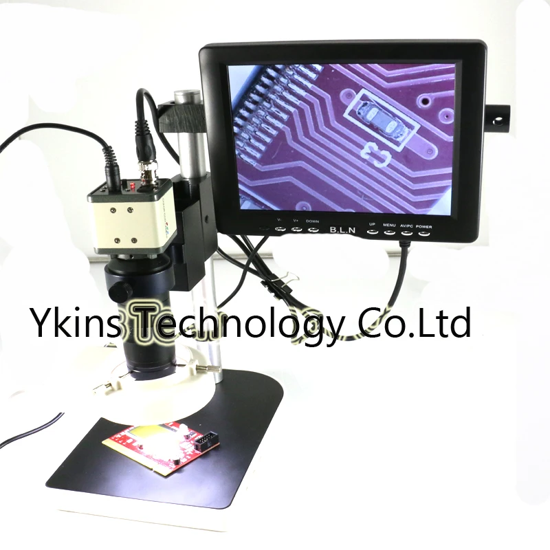 

BNC CCD Digital Industry Microscope Camera+130X C-Mount Lens+8"monitor screen 800 TVLVideo Output for Industry Lab PCB