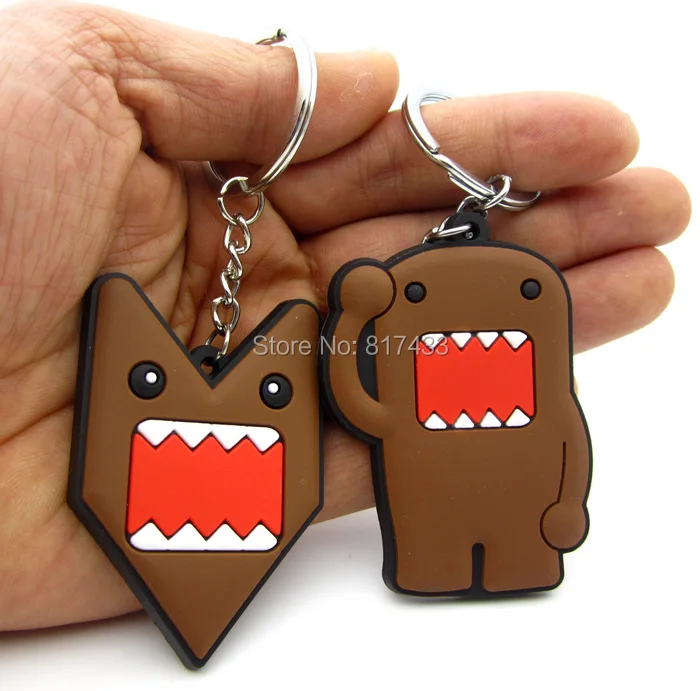 10 шт. мягкий резиновый domomode domo kun domokun рука шокер брелок кольцо для ключей|keychain nos|nos