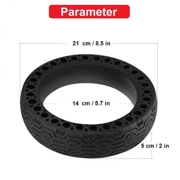 

8.5 Inch Anti-Explosion Solid Tires For Xiaomi Mijia M365 Electric Scooter Wheel Replacement Part Accessory, 2 Pcs