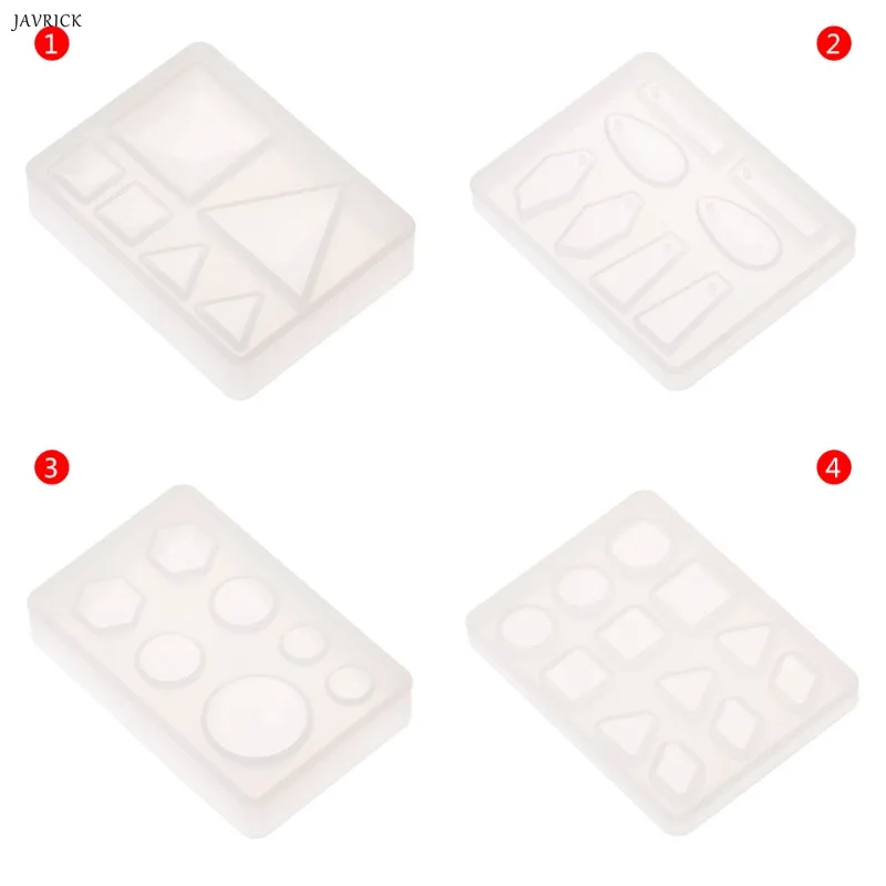 

JAVRICK Silicone Mold DIY Geometric Triangle Mirror Craft Jewelry Making Decorative Cake Resin Molds Tool For Jewelry
