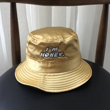 Новые женские шляпы-ведерки, весенние и летние универсальные шляпы от солнца, женские милые повседневные кепки с широкими полями, с буквами M(56-58 см