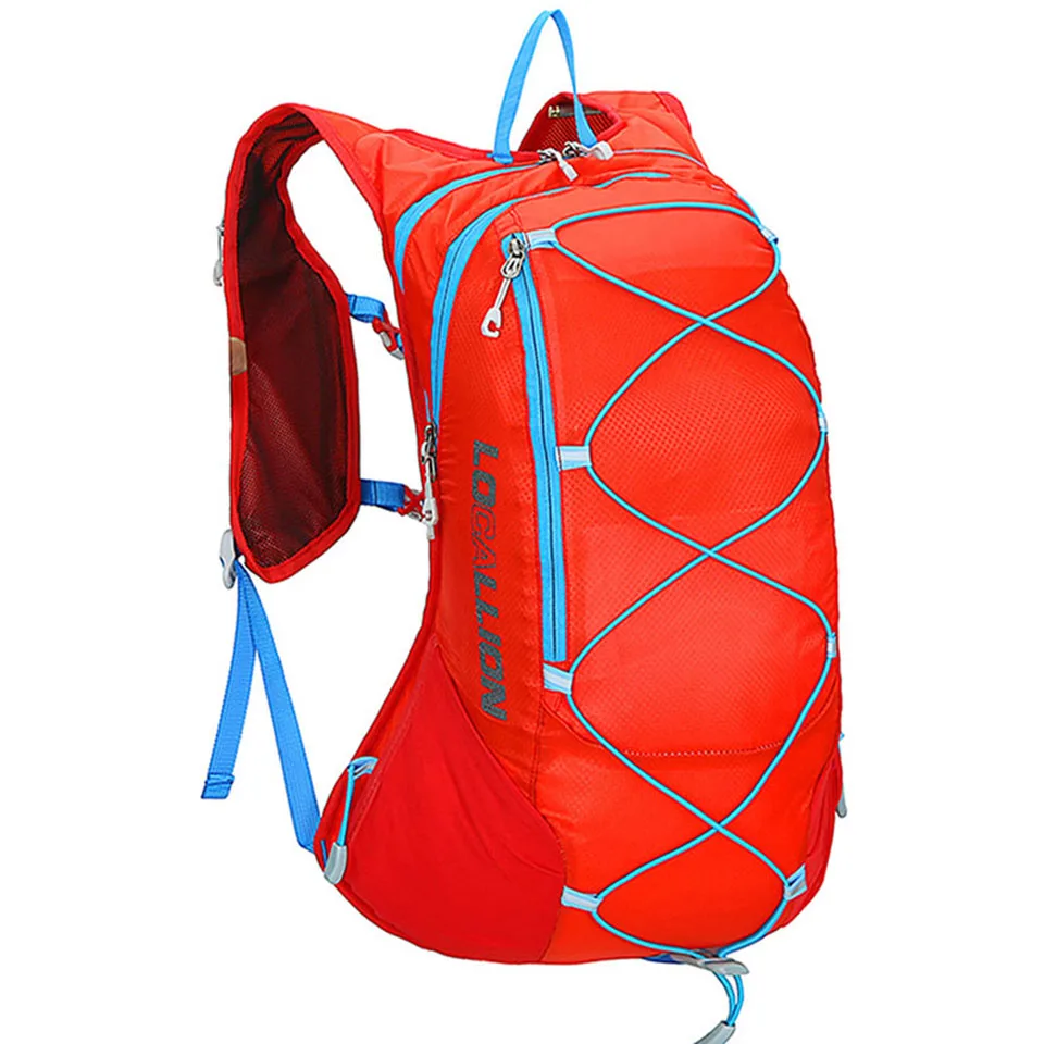 15 л мужской женский рюкзак для велоспорта, дышащий рюкзак для кемпинга, сумка для спорта на открытом воздухе, сумка для велосипеда, водонепроницаемая, для пешего туризма, бега, путешествий, велосипедная сумка - Цвет: red