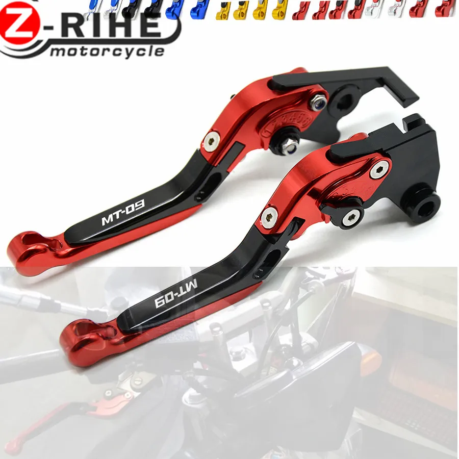 For YAMAHA MT-09 MT09 MT 09 MT-09 Tracer 2014 2015 Motorcycle Accessories Folding Extendable brake clutch levers CNC  Aluminum