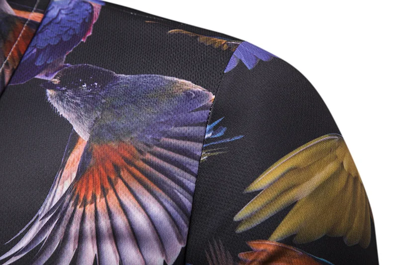 HuLooXuJi Мода летние шорты рукав «Parrot», футболки-поло Повседневное отложной воротник футболки-поло US Размеры: XS-L