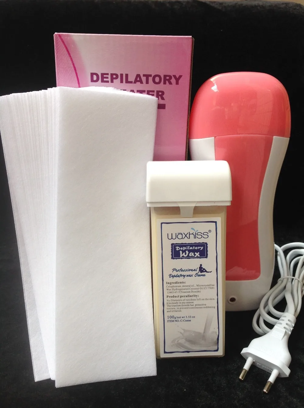 

Wax Heater Set New Milk Depilatory Cream Hair Removal Epilator 100g Sticks 3 / Lot Machine * 1, wax * 1, Wax Strips * 30