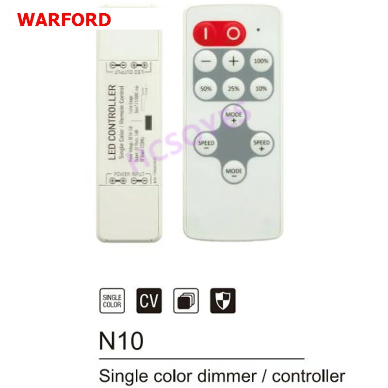 

1pcs/lots DC5-24V wireless RF remote led dimmer single color/CCT/RGB/RGBW led controller