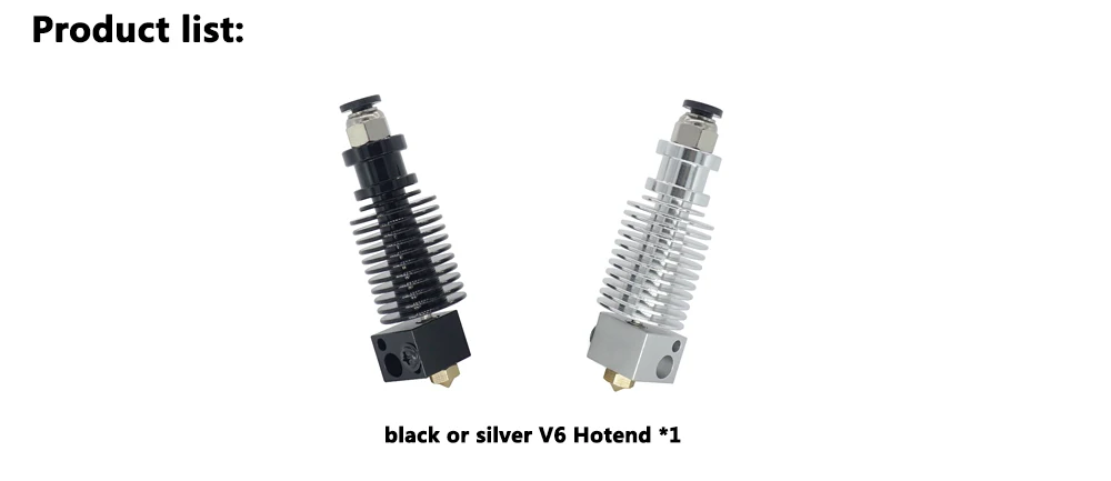 Аксессуары для 3D-принтеров, высокотемпературная версия E3D V6 Hotend J-head 0,4/1,75 мм, насадка для дистанционного экструдера