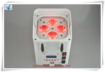 

8pcs+flight case Wifi control battery powered led flat par 4x12w rgbwa uv 6in1 led uplighting dj nightclub par light