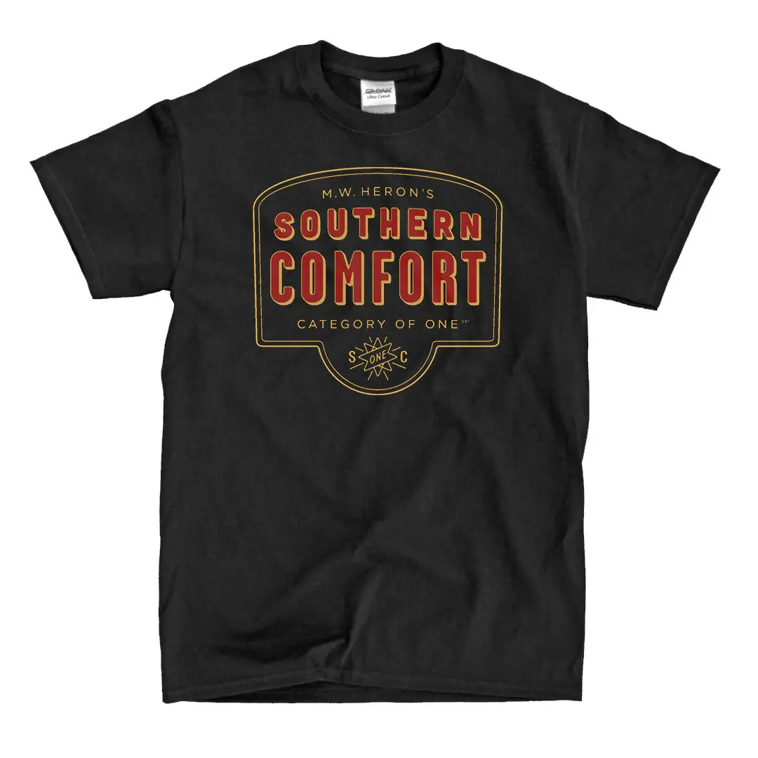 

Southern Comfort Whiskey Logo Black T-Shirt - Ships Fast! High Quality!