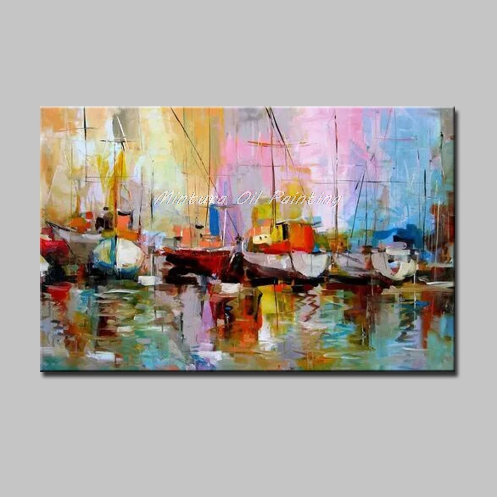 

Arthyx Paintings Hand-Painted Oil Painting on Canvas Modern Art Abstract Wall Pictures For Living Room Home Decoration No Framed