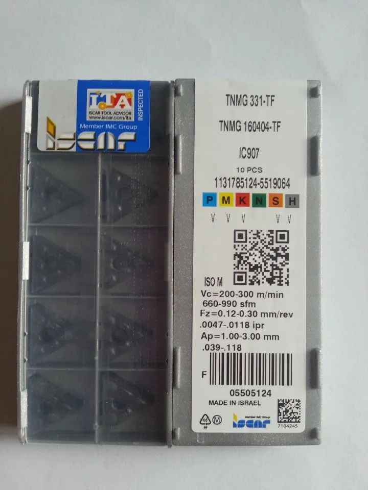 

TNMG160404 TF IC908 External Turning Tools TNMG 160404 Lathe cutter Tool Carbide insert Tokarnyy turning insert