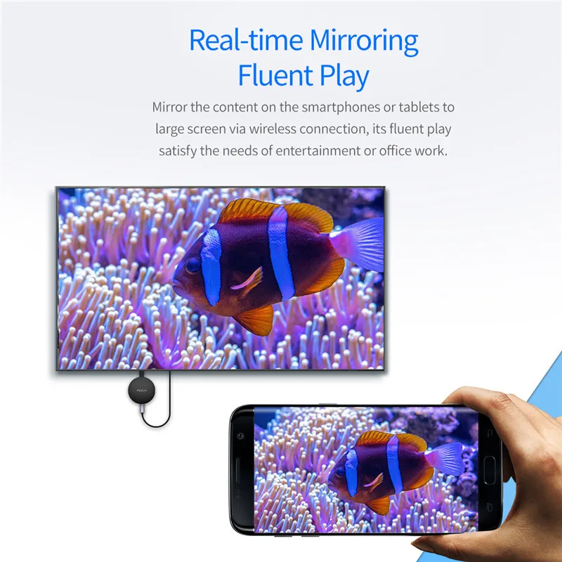 ROCK TV Stick 2 4G + 5G видео WiFi дисплей ключ HD Цифровой HDMI медиа стример ТВ приемник для