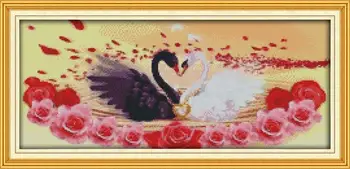 

Cross Stitching Swan couples 2 Counted Cross Stitch DMC Cross Stitch DIY Cross Stitch Kits Embroidery for Needlework Crafts
