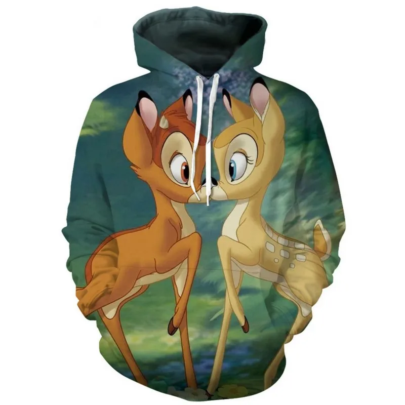

2018 Animal Bambi Hoodie 3D Printed Sweatshirt For Women Men Hoodies/Zipper Hoodie/Tees/Tank Top/Sweatpants Collage
