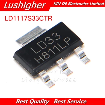

10pcs LD1117S33CTR SOT-223 LD1117S33 SOT223 LD33 IC REG LDO 3.3V 950MA