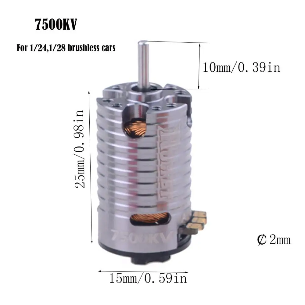 SURPASS HOBBY 1410 7500KV Бессенсорный бесщеточный двигатель для 1/24 1/28 MINI-Z бесщеточный ру автомобиль