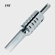 Один 19F нержавеющая сталь 304l татуировки плоские/Magnum трубки татуировки сцепление с задней стволовой поставки оптом