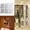 6Pcs/Set DIY Removable Home Room Decor Plastic Mirror Wall Art Stickers Decals ► Photo 3/6