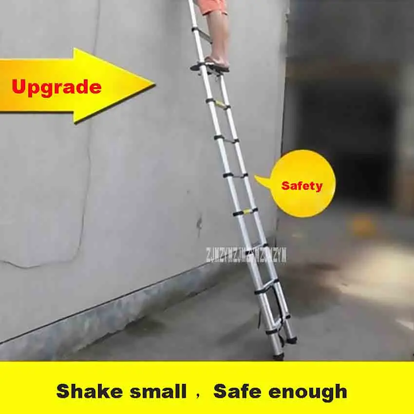 6.1M DLT-A Aluminum Alloy Thickened Extension Ladder 15-step Single-sided Straight Ladder Folding Engineering Ladder Hot Selling