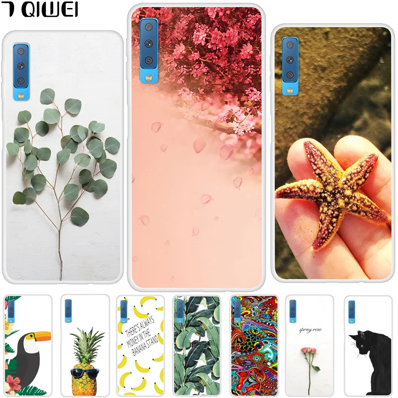 

For Samsung A7 2018 Case 6.0 inch Soft TPU Silicon Phone Case For Samsung Galaxy A7 2018 Case A750 A750F Cover Slim Painting