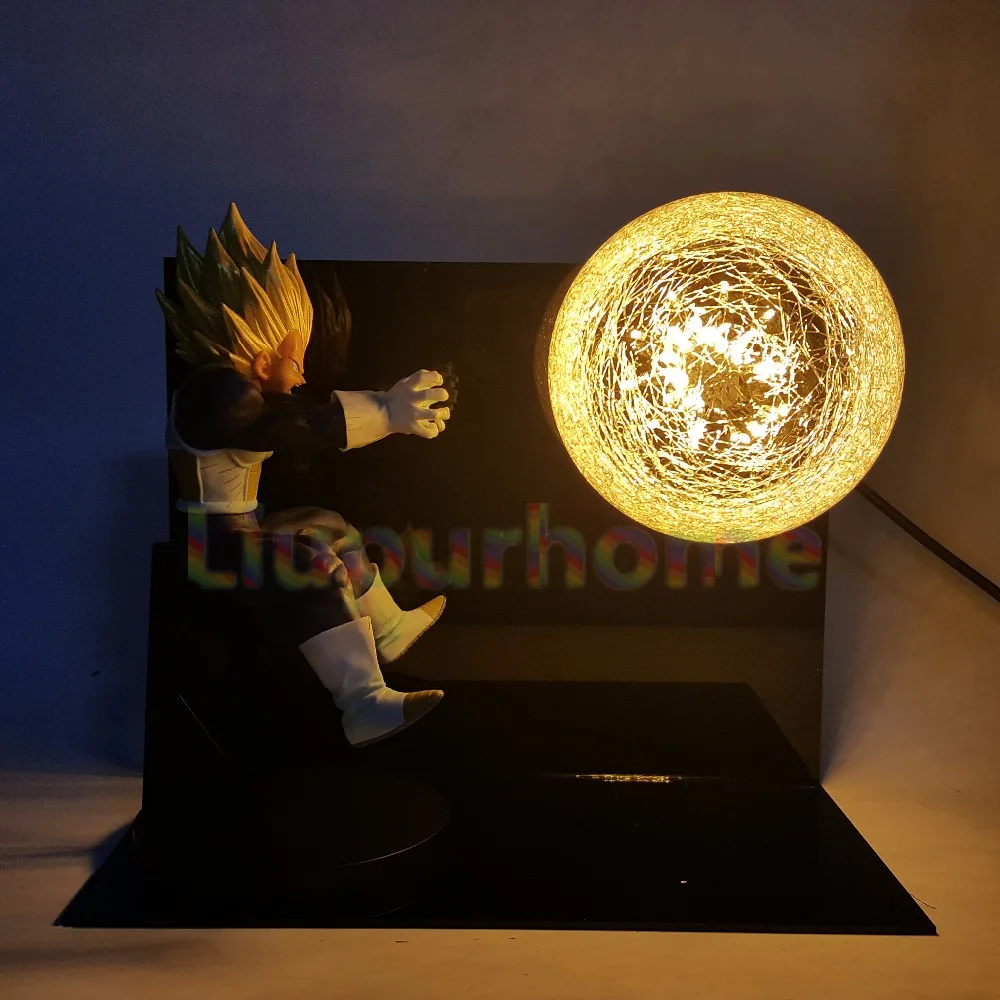 Dragon Ball Z Night Light Vegeta Super Saiyan Final Flash Lamp Anime Dragon Ball Super Action Figures Toy DBZ Led Lighting