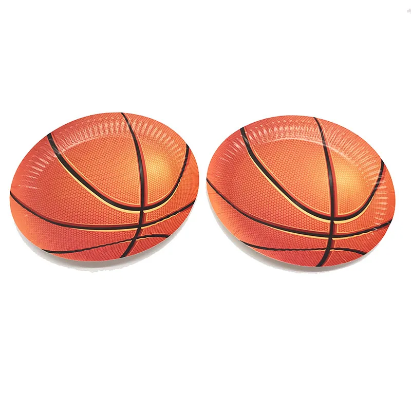 10pcs/lot Basketball theme plates kids birthday party supplies