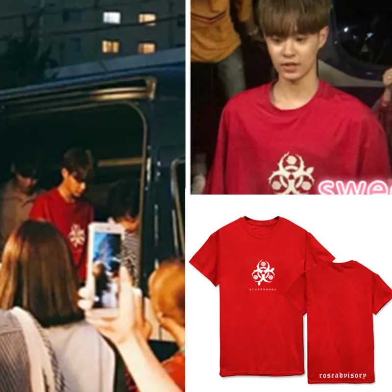 Wanna one Lee Dahui та же футболка корейские мужские и женские студенческие пары с