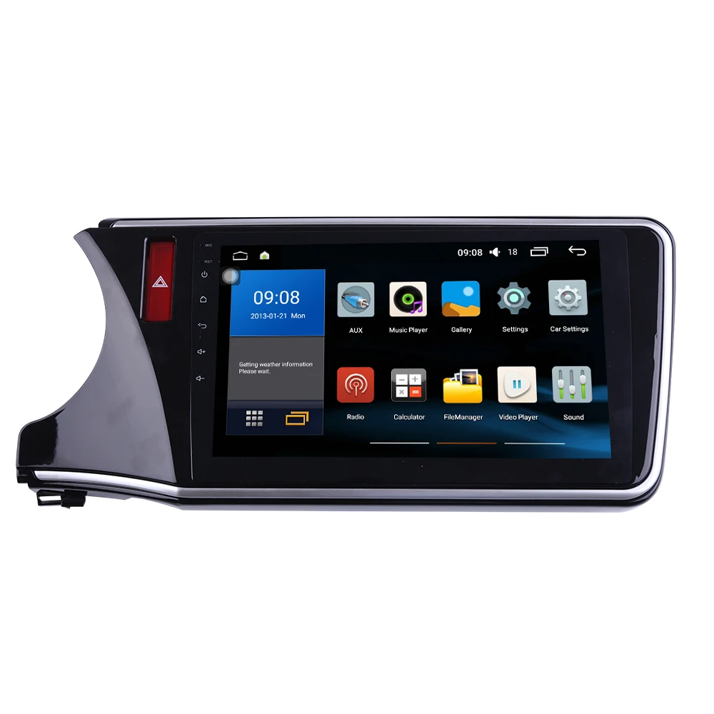 Восьмиядерный 1024*600 Android 8,1 автомобильный DVD gps навигатор плеер Deckless стерео для Honda city радио головное устройство