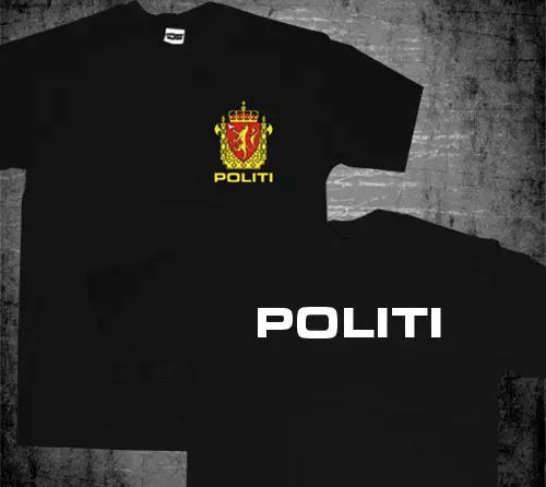 

Hot Sale Men T Shirt Fashion New Norway Norwegian Police Politi Special Rescue Unit Delta Force Logo T shirt Summer O-Neck Tops