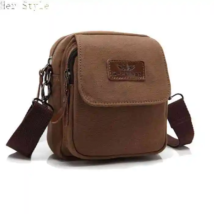 Free Shipping 2014 new diagonal flow small pockets bags mens casual canvas shoulder man bag 1433802686 | Тематическая одежда и