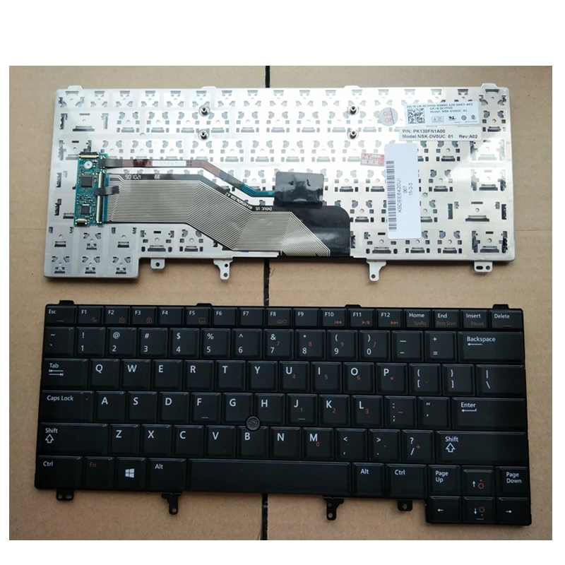 US With pointing stick Black English laptop keyboard For DELL E6420
