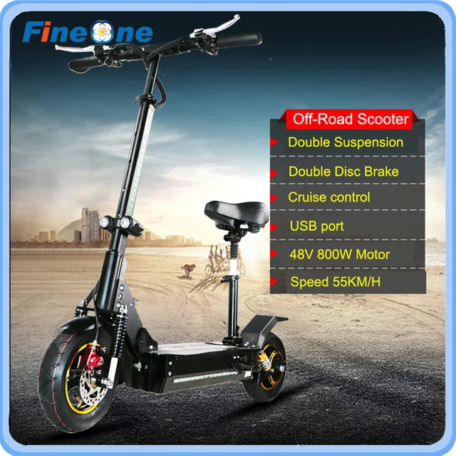 Best price at $839 Cheap 2016 Folding Electric Longboard Kick Adult Electric Scooter 800W Motor 2 Wheel Off Road Skateboard Suspension High Speed 50KM/H