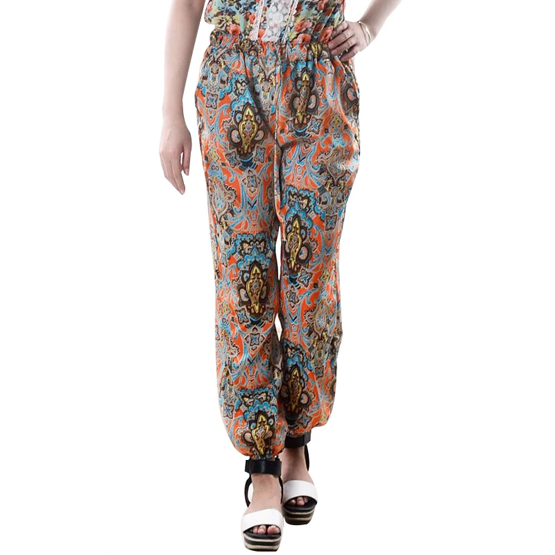 New 2017 Wholel Sales Summer Style Women's Sexy Pants Polyester Digital Print Colorful Pants